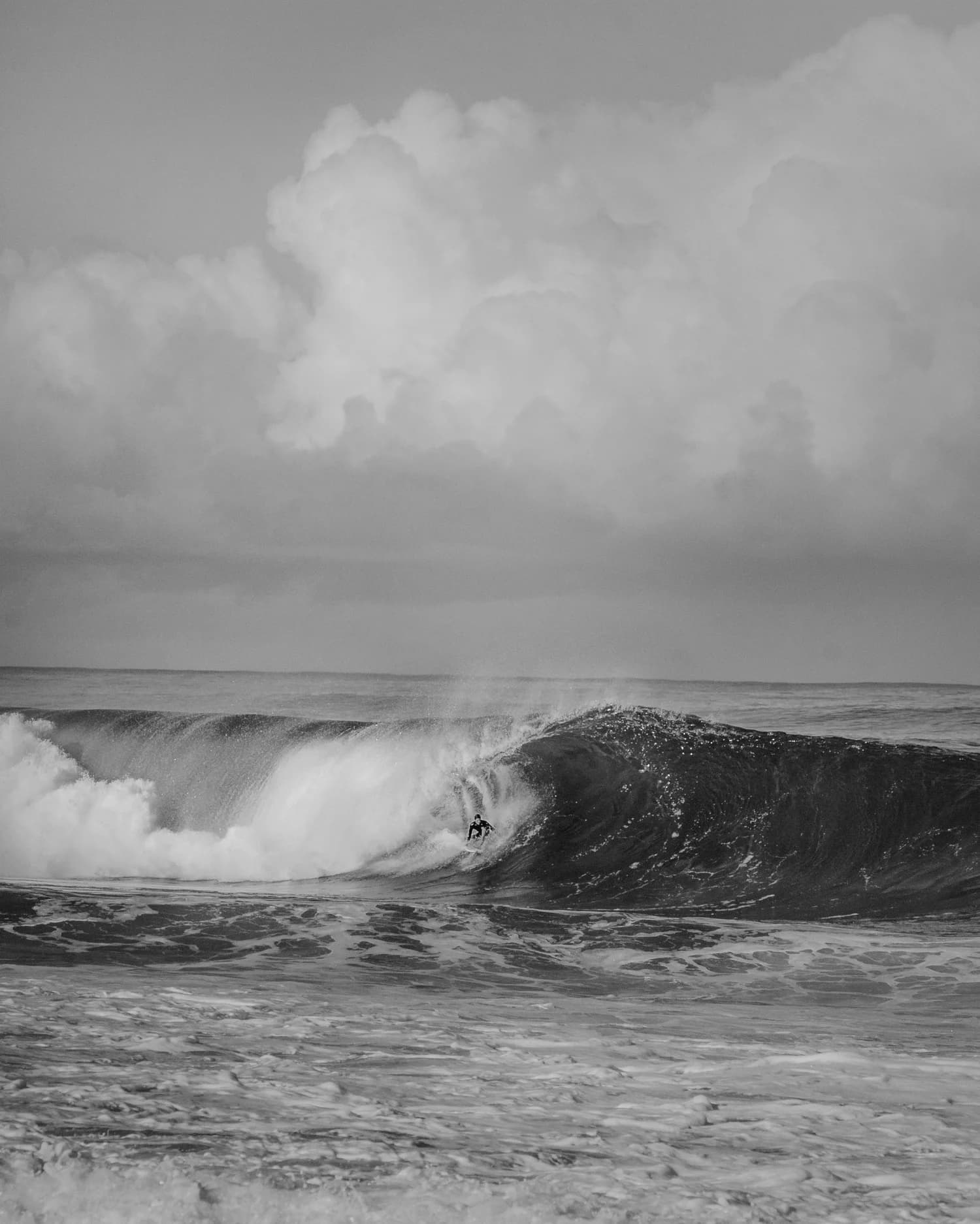Wave breaking offshore